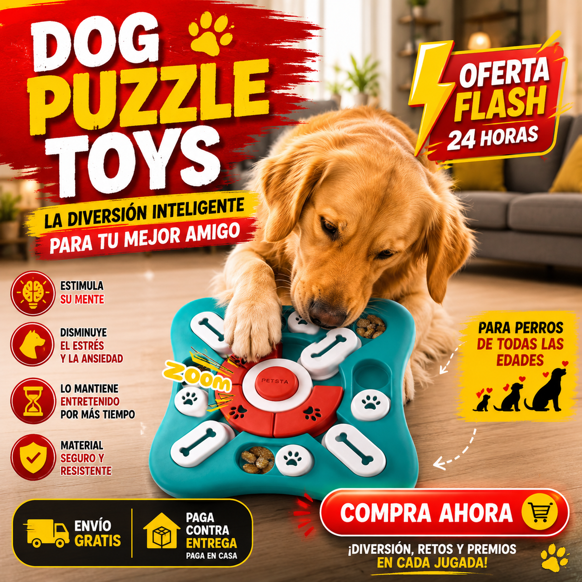 Rompecabezas para perro